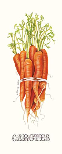 Classic French Vegetable Leek And Carrot Set; Kitchen Decor; Two 8X18In Poster Prints