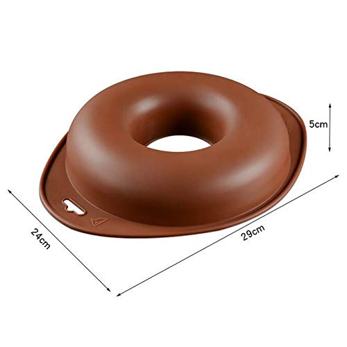 Eokoaiee 10 Inch Silicone Ring Donut Circle Cake Baking Bake Pan