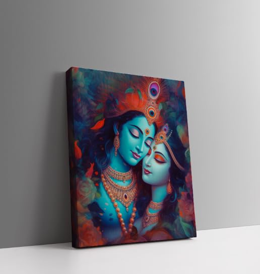 Featherflute Wall Paintings For Home Decoration, Ready To Stick 6Mm Mdf Board Of God Painting, Radha Krishna Painting For Wall D