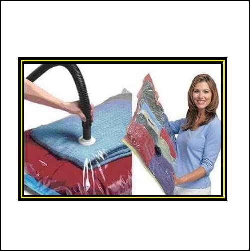 Tokezo Plastic Space Saver Vacuum Storage Ziplock Bags For Cloths,Blankets,Jackets,Travel(70X100) (6)