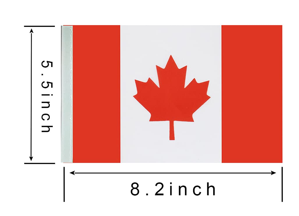 Zxvzyt Canada Canadian Flag Banner String,Small Mini Canada Pennant Flags,For Grand Opening,Olympics,National Sports Events,Part
