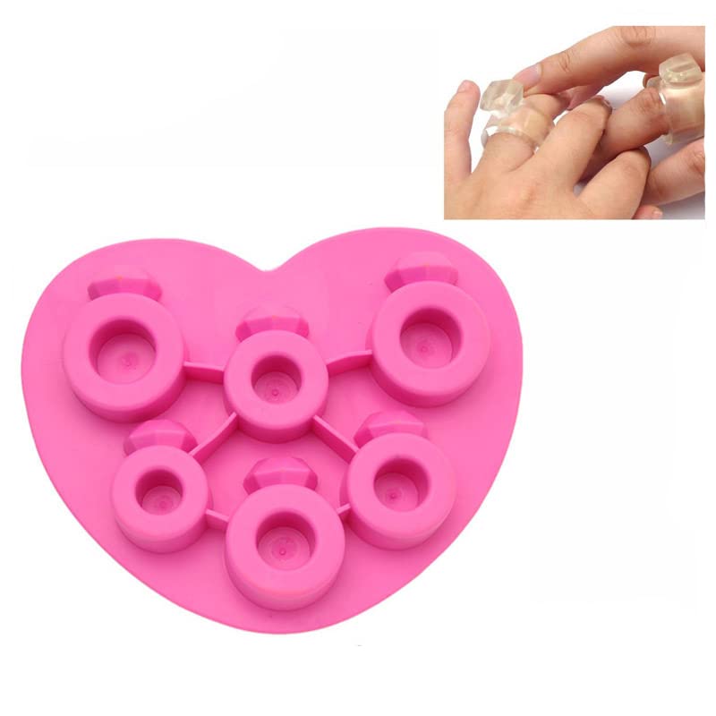 Samzareulo Funny Shape Candy Molds For Chocolate Mold (Diamond-Ring)