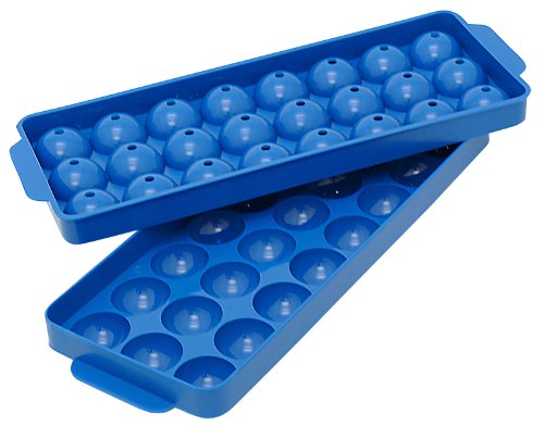 Hutzler Ice Ball Tray, 24 Balls, Blue