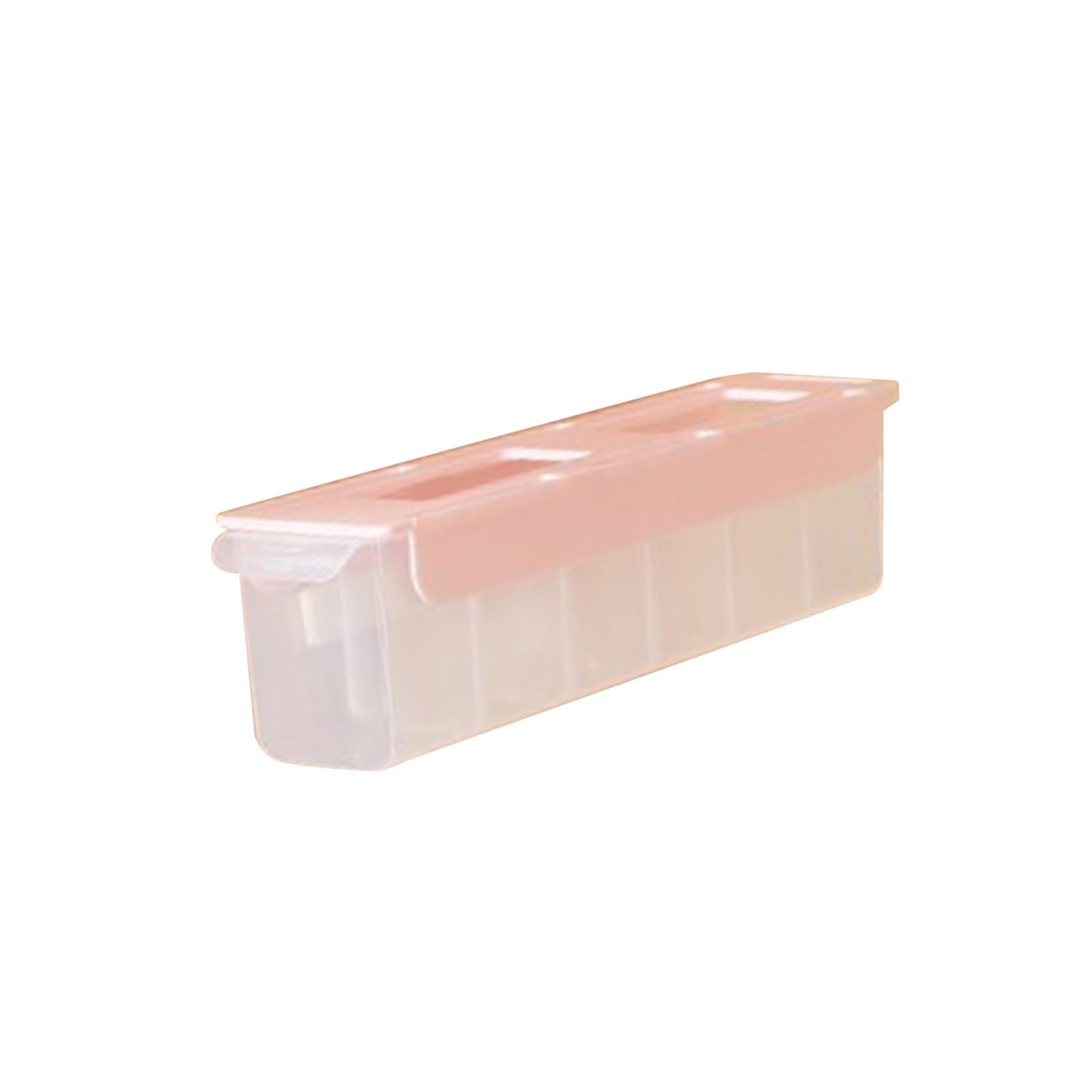 Trendynest Underwear Drawer Storage Box With Compartments For Seasonings Spice Clothes Pink