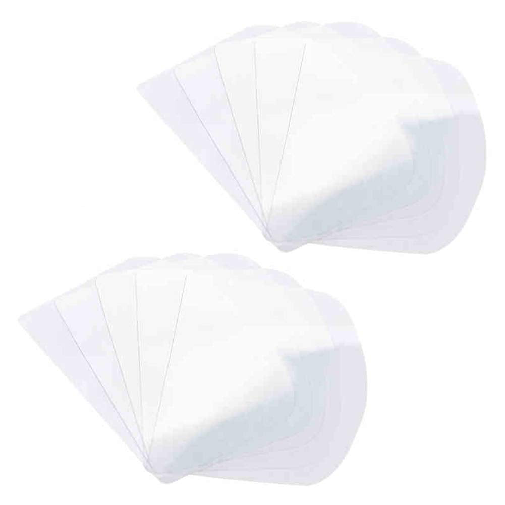 10 Pieces Flexible Plastic Cake Scraper Smoother Transparent Cream Scraper Spatula Cake Smoother Icing Smoother Pastry Spatula S