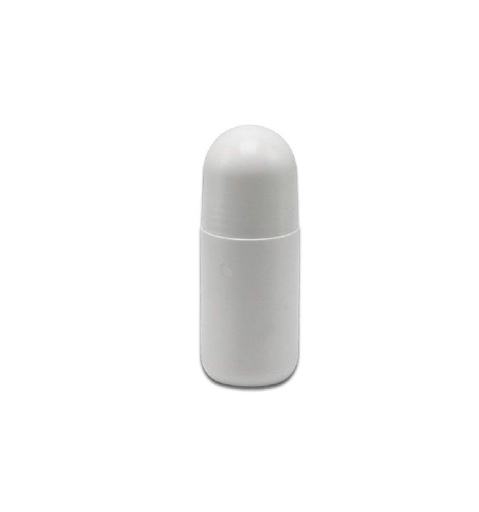 Glasstore 4Pcs 50Ml Empty Refillable Roll-On Bottle White Plastic Anti-Perspirant Roller Bottles Leak-Proof Diy Deodorant Contai