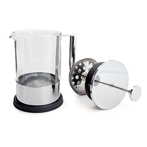 Yama Glass 6-Cup Borosilicate French Press (30oz) - Thick  Strong Coffee & Tea Maker with Comfort Pour Handle