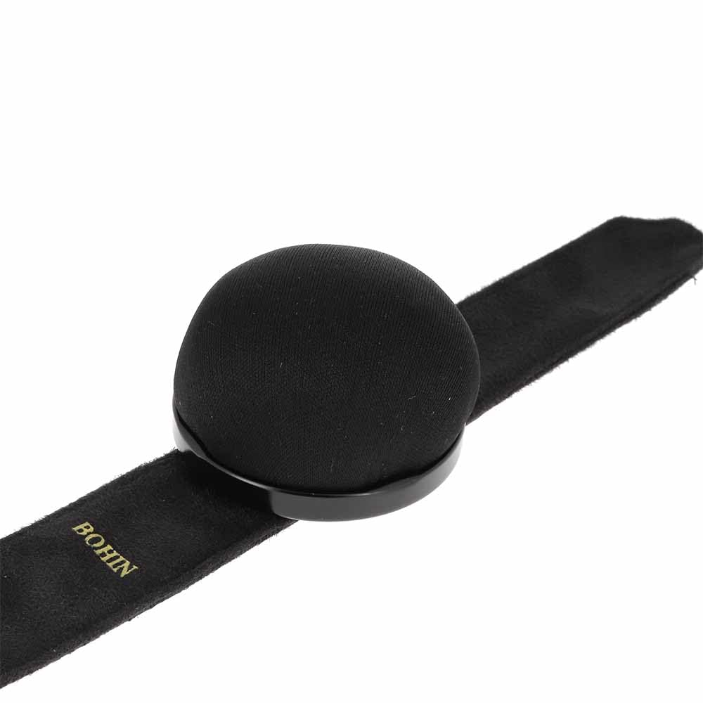 Bohin Adjustable Snap Bracelet, Black Pin Cushion