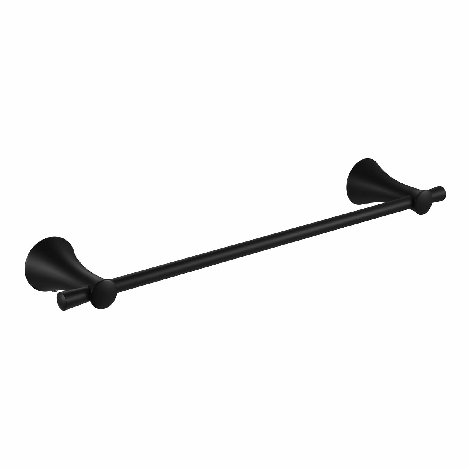 Parlos Brass 17 '' Towel Bar Towel Holder Hanger Rack Wall Mount Accessories For Bathroom, Matte Black