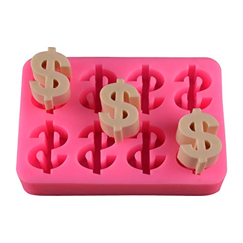 Playing Mold Mini 8 Dollar Sign Cavity Silicone Molds For Diy Cake Fondant Biscuit Cookies Soap Sugar Pudding Chocolate Hard Can