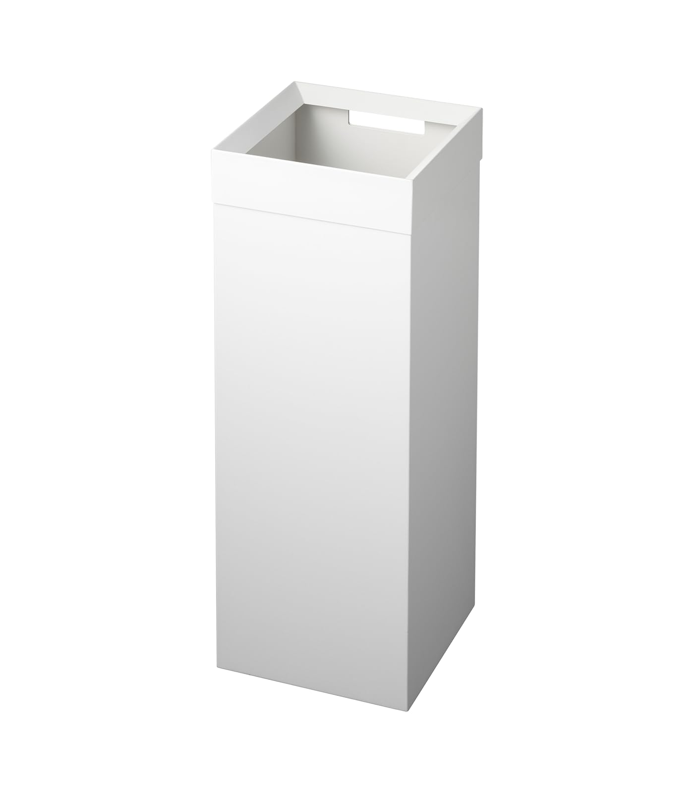 Yamazaki Home Tower Tall Trash Can - Modern Garbage Waste Basket With Handle For Kitchen Bathroom Office - Steel - 7.25 Gallons,