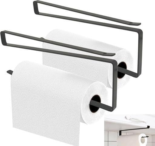 Barhary 1 Pcs Metal Over The Cabinet Door Tissue Paper/Towel/Roll/Napkin Holder/Dispenser For Kitchen Bathroom And Dining Table 