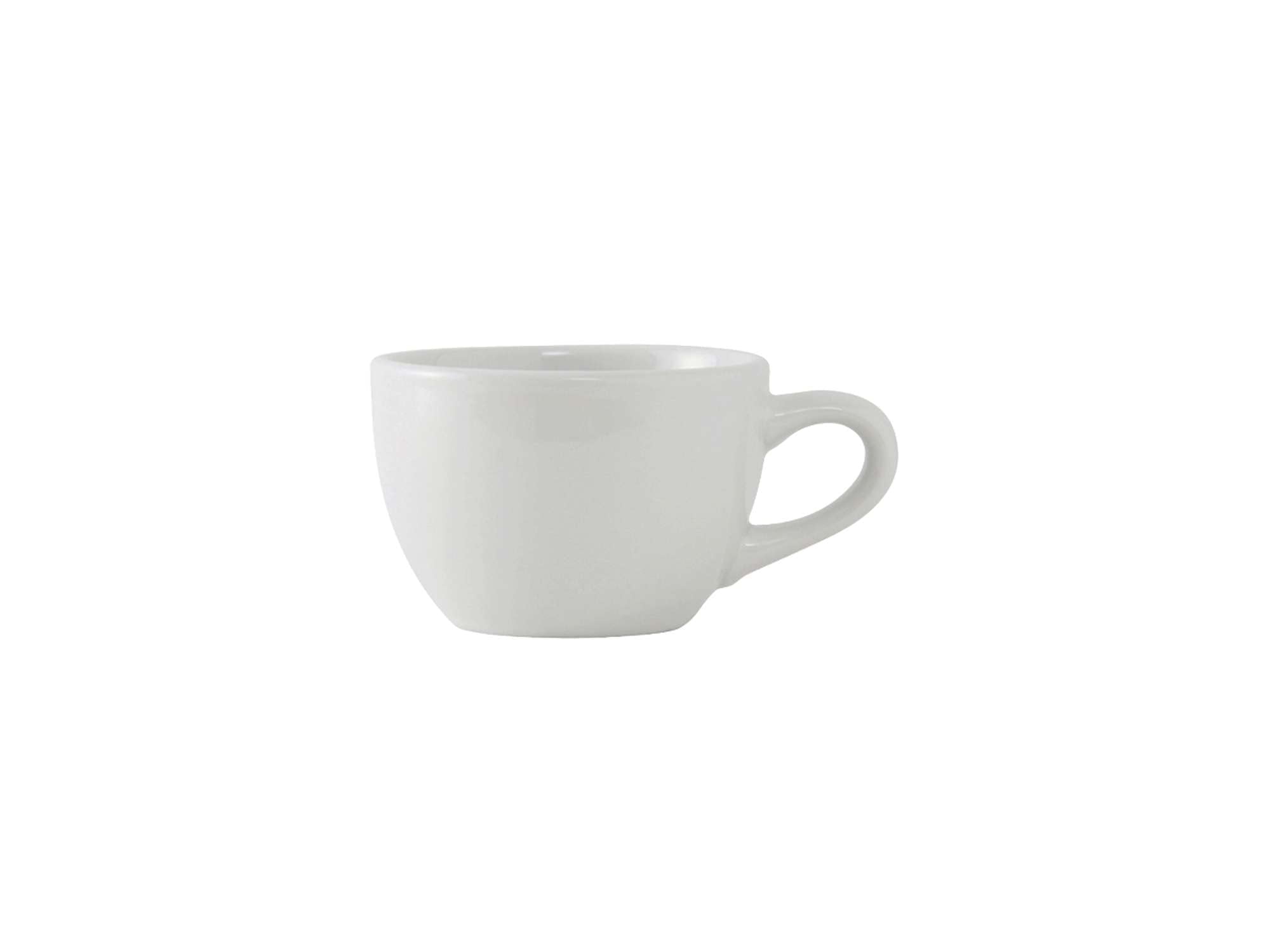 Tuxton China ALF-0752 Cup, 8 oz., 3-3/4 Diameter x 2-1/2H, Microwave and Dishwasher Safe, Oven Proof, Fully Vitrified, TuxCare, 