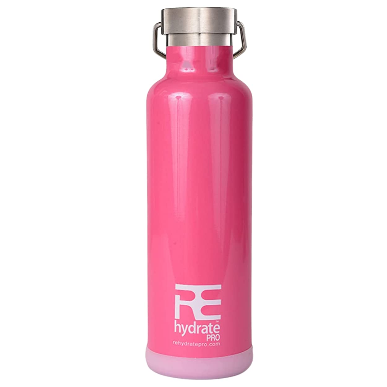 Rehydrate Pro 25Oz Insulated Water Bottle With Straw, Bonus Lids And Leak Proof Flask To Keep Liquids Hot Or Cold- Triple Wall V