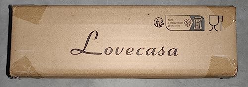 LOVEcASA Placemats Set of 6  Bamboo Table Mats Set with Non Slip Backing  18 A 12 Woven Placemat  Washable Heat-Resistant Place Mats for Kitchen and Dining Room