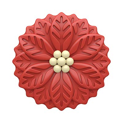 Spinningleaf Poinsettia Sandwich Cookie Chocolate Candy Mold