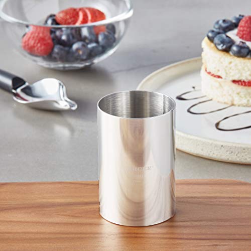 Mercer Culinary Steel Ring Mold Chef, 2 Inch X 3 Inch, Stainless