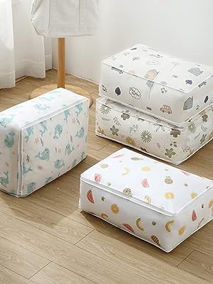 Cable Gallery Blanket Storage Bag Folding Organizer Bag Moisture Proof, Mildew Proof, Dust Proof, Water Proof, Washable Storage 