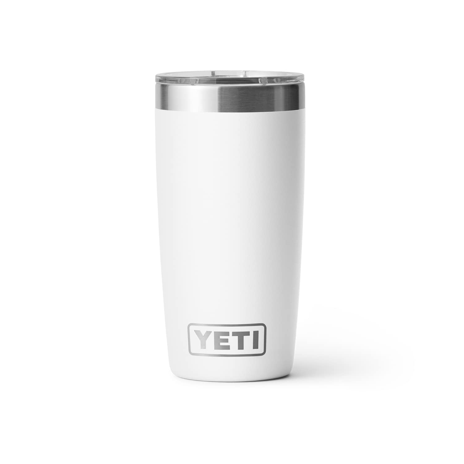 YETI Rambler 10 oz Tumbler, Stainless Steel, Vacuum Insulated, White, Model 21071015003