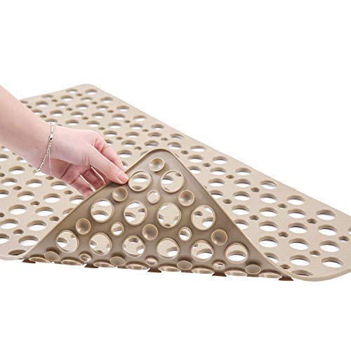 Nonslip Bathtub Mat Extra Soft Tpe Bath Mat For Kids, Machine Washable Bathroom Shower Mat, Smooth/Non-Textured Tubs Only, 30 L