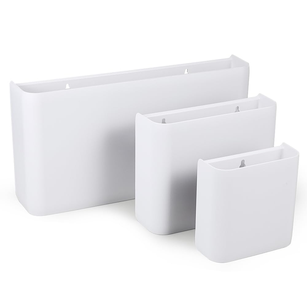Picowe 3 Pcs Magnetic Laundry Storage, 2023 Magnetic Storage Box For Laundry Room, Kitchen, Bathroom, Office, Space-Saving Trash