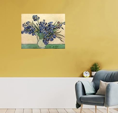 Vincent Van Gogh Iris Martin Johnson Floral Wall Decor Flower In Vase Picture Art Print Poster (16X20)