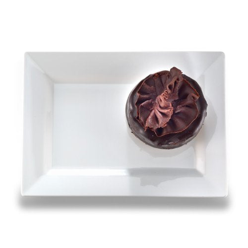 EMI Yoshi EMI-RP6W Rectangle Plastic Dessert Plate, 5.5 by 7.5-Inch, White, 120 Per Case