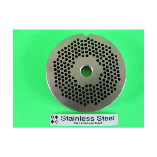 #22 X 1/8'' Stainless Steel Meat Grinder Plate Disc For Hobart Lem Cabelas Universal Mtn & Others