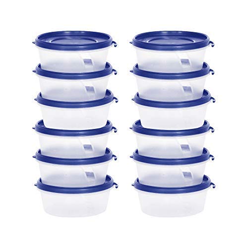 Cutting Edge Nesterware 500Ml Stackable Container (Set Of 12, Dark Blue)