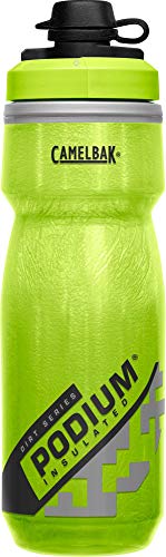 Camelbak Podium Dirt Series Chill Insulated Mountain Bike Water Bottle 21Oz, Lime