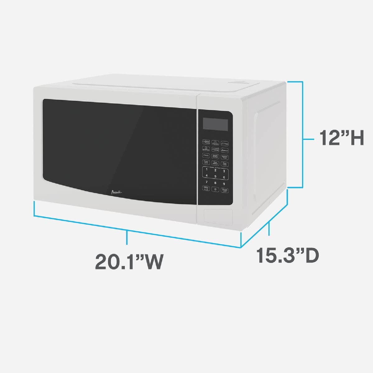 Avanti Mt112K0W 11 Cubic Foot Microwave Oven, White