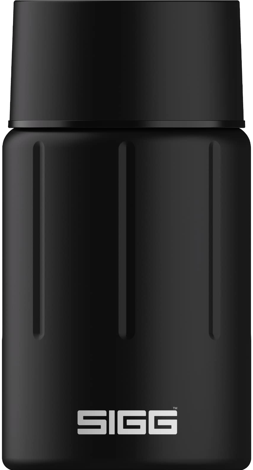 Sigg  Insulated Food Container  Black Food Jar Brush Selenite  Integrated Cutlery  Hot & Cold, BPA Free  Stainless Steel  