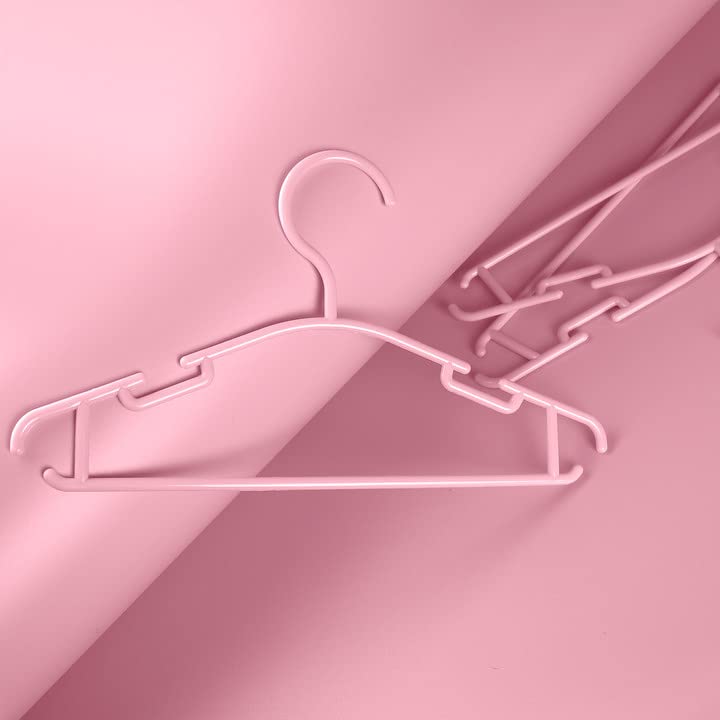 Goodtou Baby Hangers Plastic - Kids Hangers Bulk Toddler Hangers 60 Pack Hangers For Toddler Children Hangers Pink