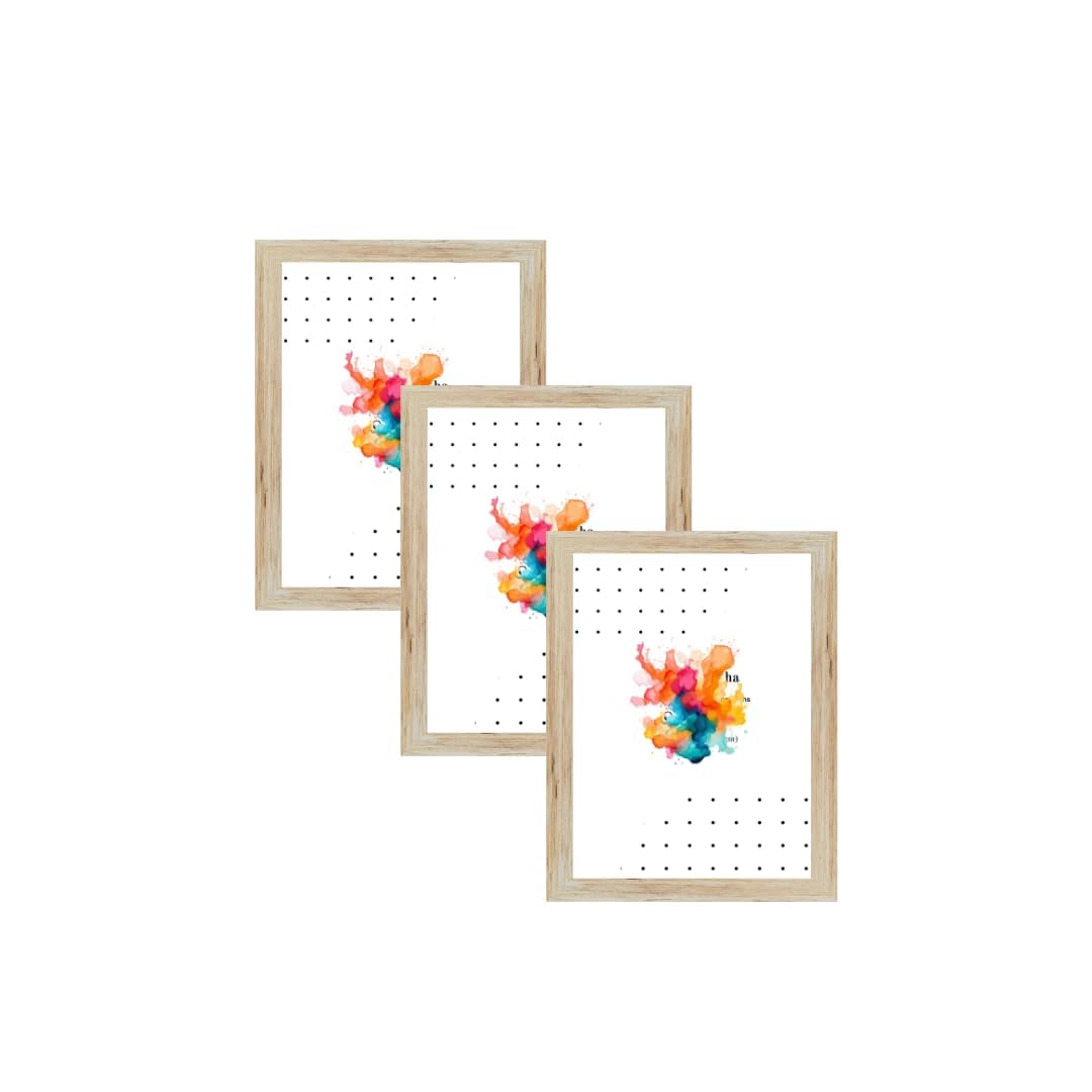 Dev Aastha Photo Frame For Wall | Photo Frame A4 Size | Rectangular Beige Photo Frames | Wooden Frames For Home/Office | Frames 