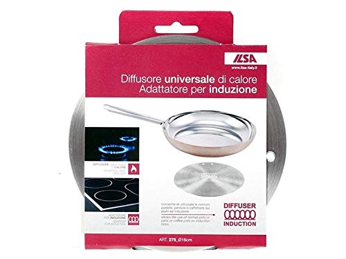 Ilsa Paderno World Cuisine, 8 1/4In Induction Adapter, Gray