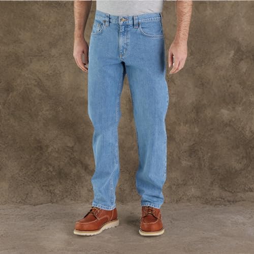 Carhartt Mens Relaxed Fit 5-Pocket Jean, Cove, 42W X 30L