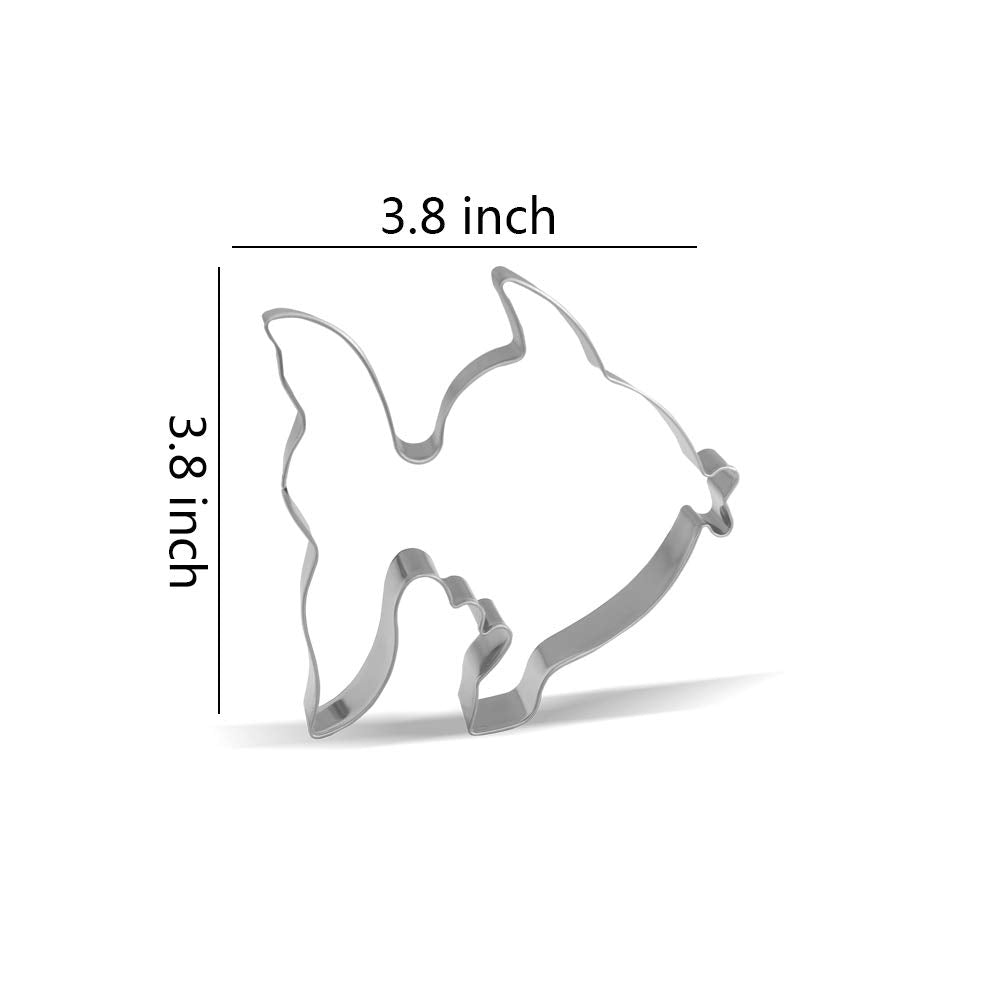 3.8 Inch Fish Cookie Cutter - Stainless Steel