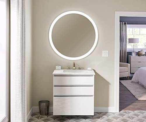Robern YM0030CPFPD3 2700K Temperature Perimeter Pattern Vitality 30'' Circle Lighted Mirror