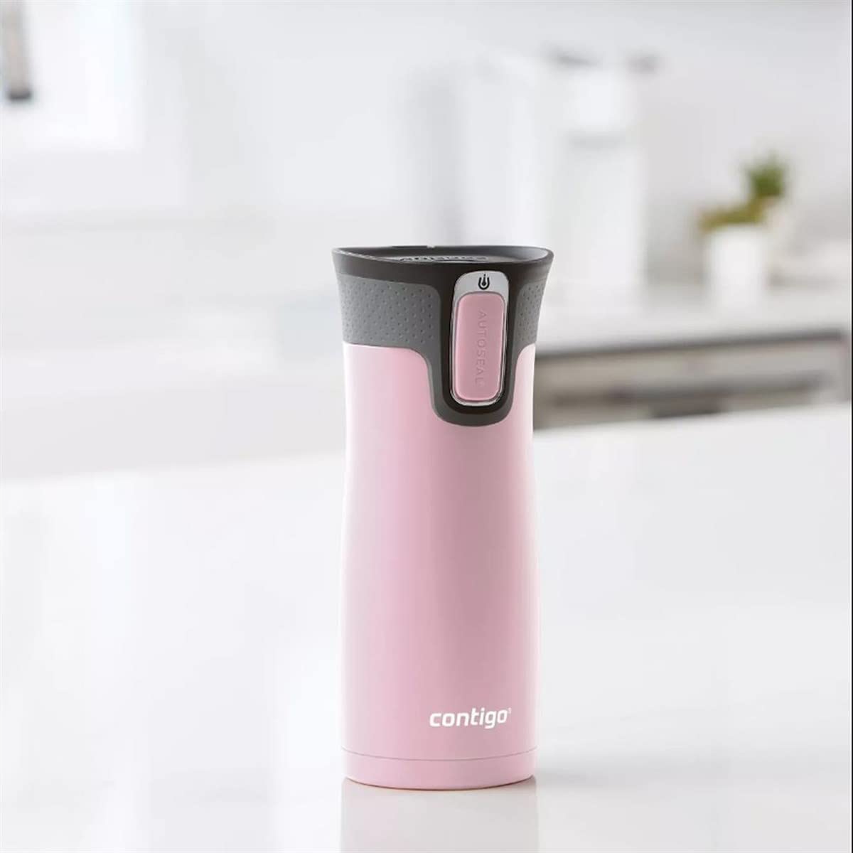 contigo Unisexs West Loop Autoseal Thermobecher  Edelstahl Isolierbecher  Kaffeebecher to go  BPA frei  auslaufsicherer Reisebecher mit Easy-clean-Deckel  hAlt bis zu 5h Warm  470 ml  Millenial Pink