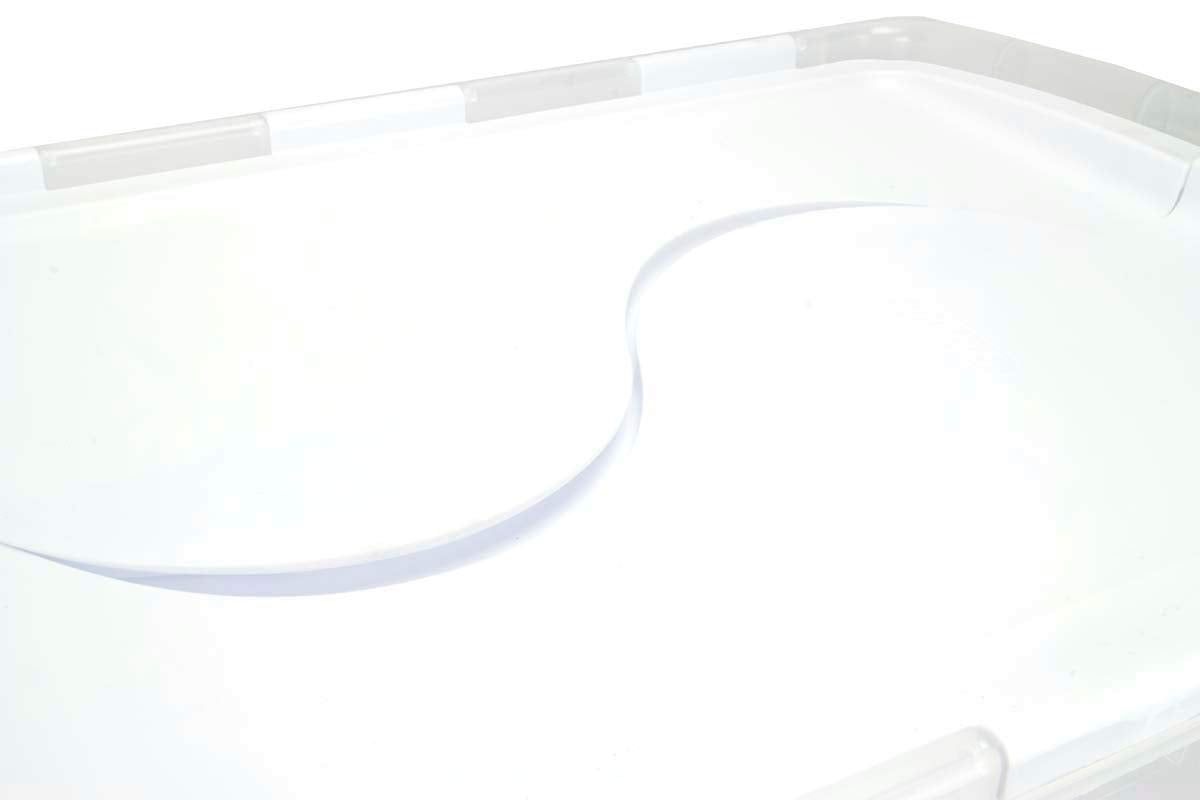 Sterilite 19148006 48Qt Hinged Lid Storbox, Black