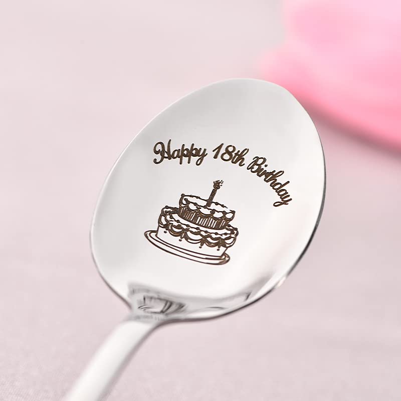 18 Birthday Gifts Spoon For Women Men 18 Year Old Birthday Gifts For Him Her 18Th Birthday Spoons Gifts For Daughter Son Niece N