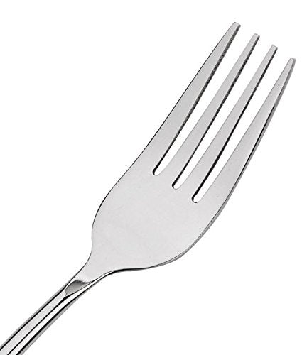 Ximkee 8 Pieces, Korean Stainless Steel Rice Spoon/Soup Spoon/Coffee Spoon - Long-Handled Great Circle (Forks)
