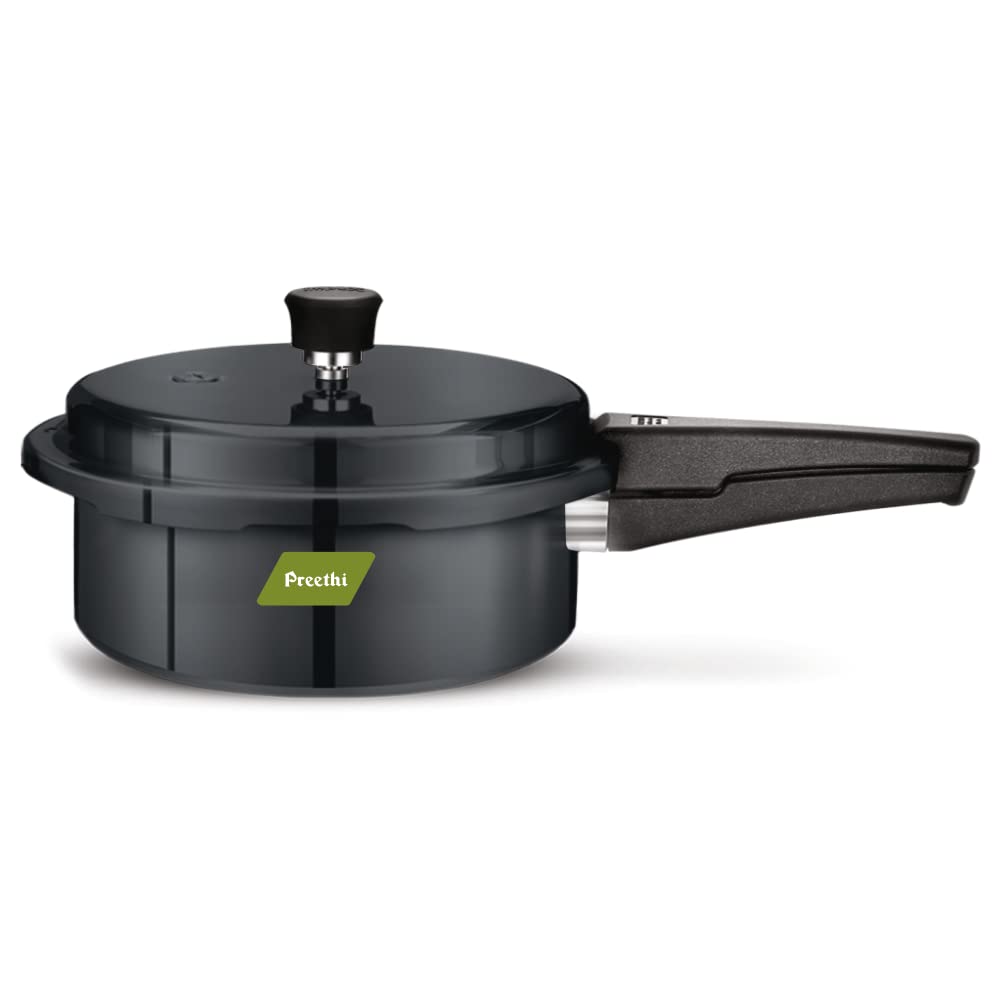 Preethi Hard Anodized Induction Base Outer Lid Pressure Cooker 2 Litres