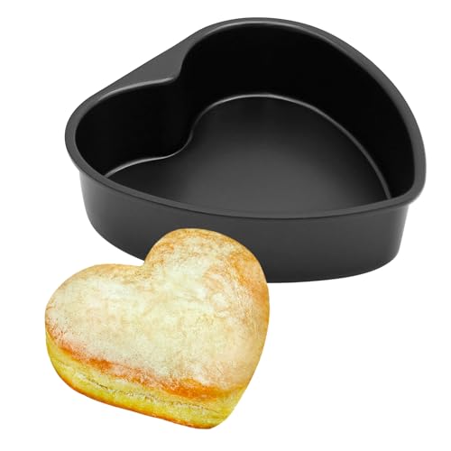 Saihisday 10Inch Heart Shaped Cake Pan Diy Nonstick Baking Pan With Removable Bottom Cake Dessert Baking Mould For Kitchen, Wedd