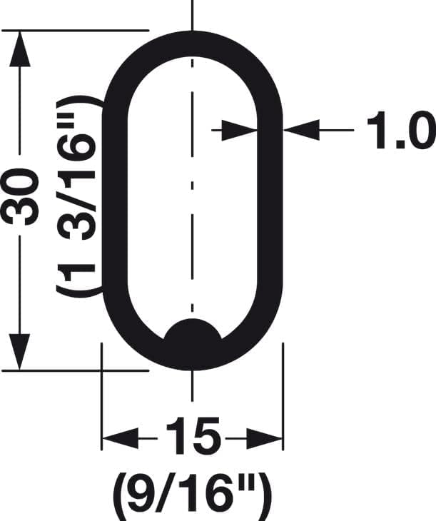 Top Shelf Hardware Oval Closet Rod With End Supports That Have Dual Rear Facing 5Mm Pins (Oil Rubbed Bronze, 24'' Wide Space)