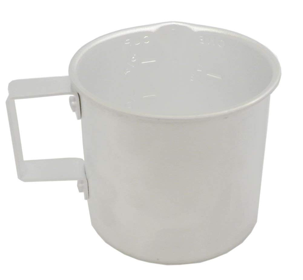 Better Houseware 1 Cup Aluminum Measuring Cup - Silver, Compact Size 3.86 x 3.39 x 2.99 inches, Model 516