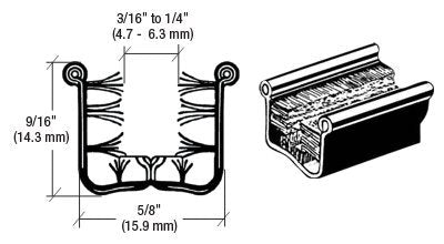 CRL Flexible Universal Channel for 1948-1967 Vehicles - 72 in long-New Condition