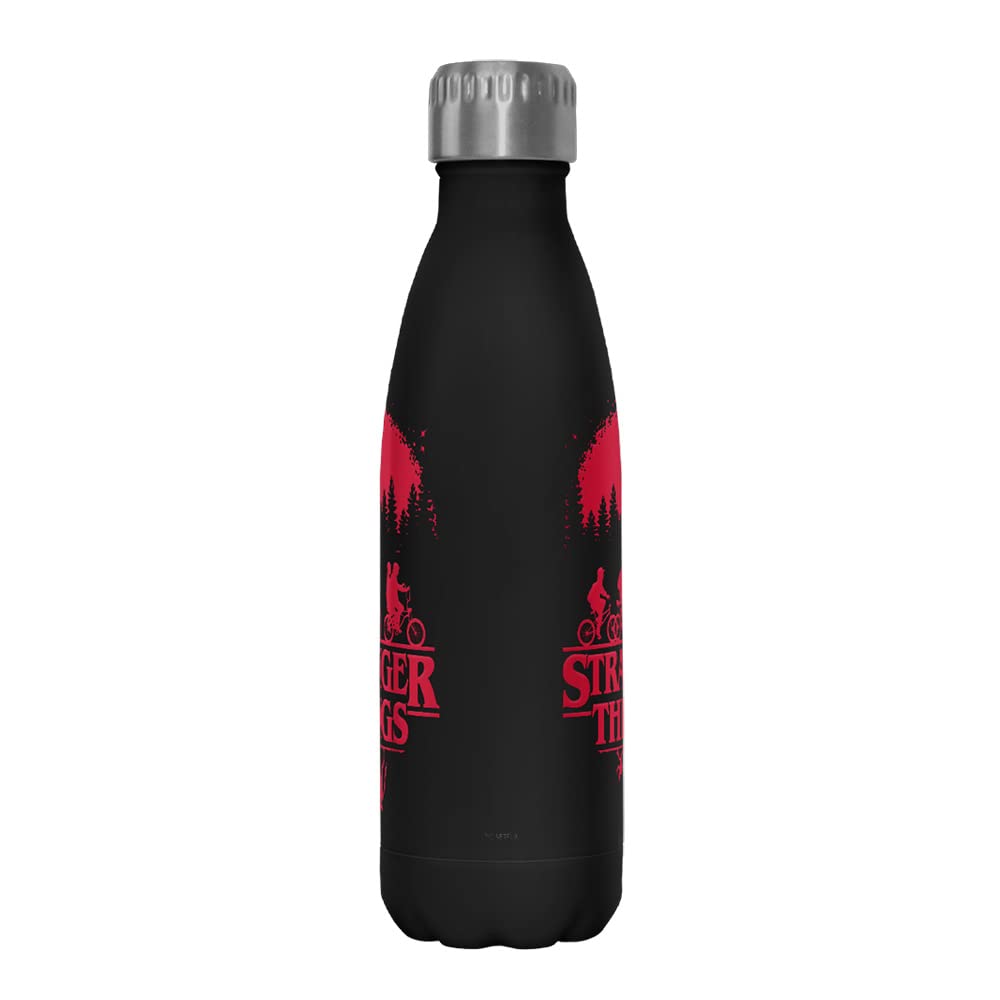 Netflix Stranger Things Simple Poster 17 Oz Stainless Steel Bottle, Multicolor