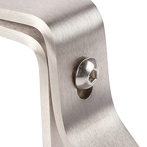 Enclume Premier 4-Inch Wall Bracket, Set Of 2, Use With Enclume Rolled End Bar Pot Rack (Sold Separately), Stainless Steel