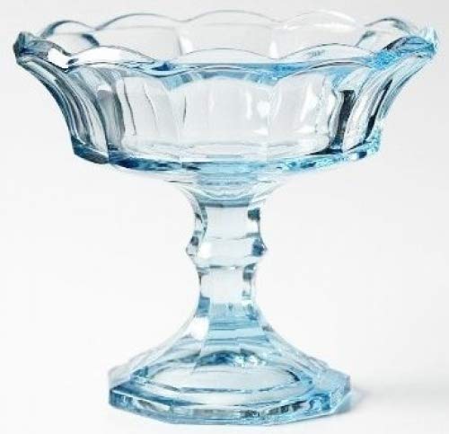 Fostoria Glass 5'' Compote Candy Dish - Light Blue Virginia (Discontinued 1986)